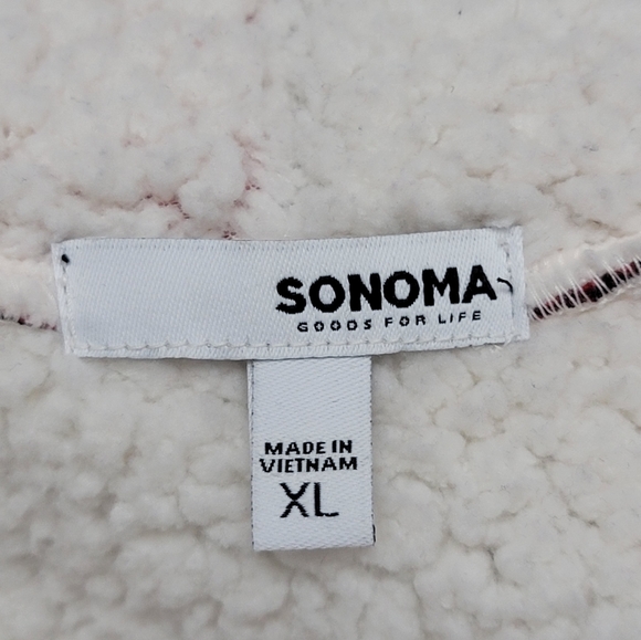 Sonoma Buffalo plaid open jacket with sherpa lining size XL - Picture 5 of 7